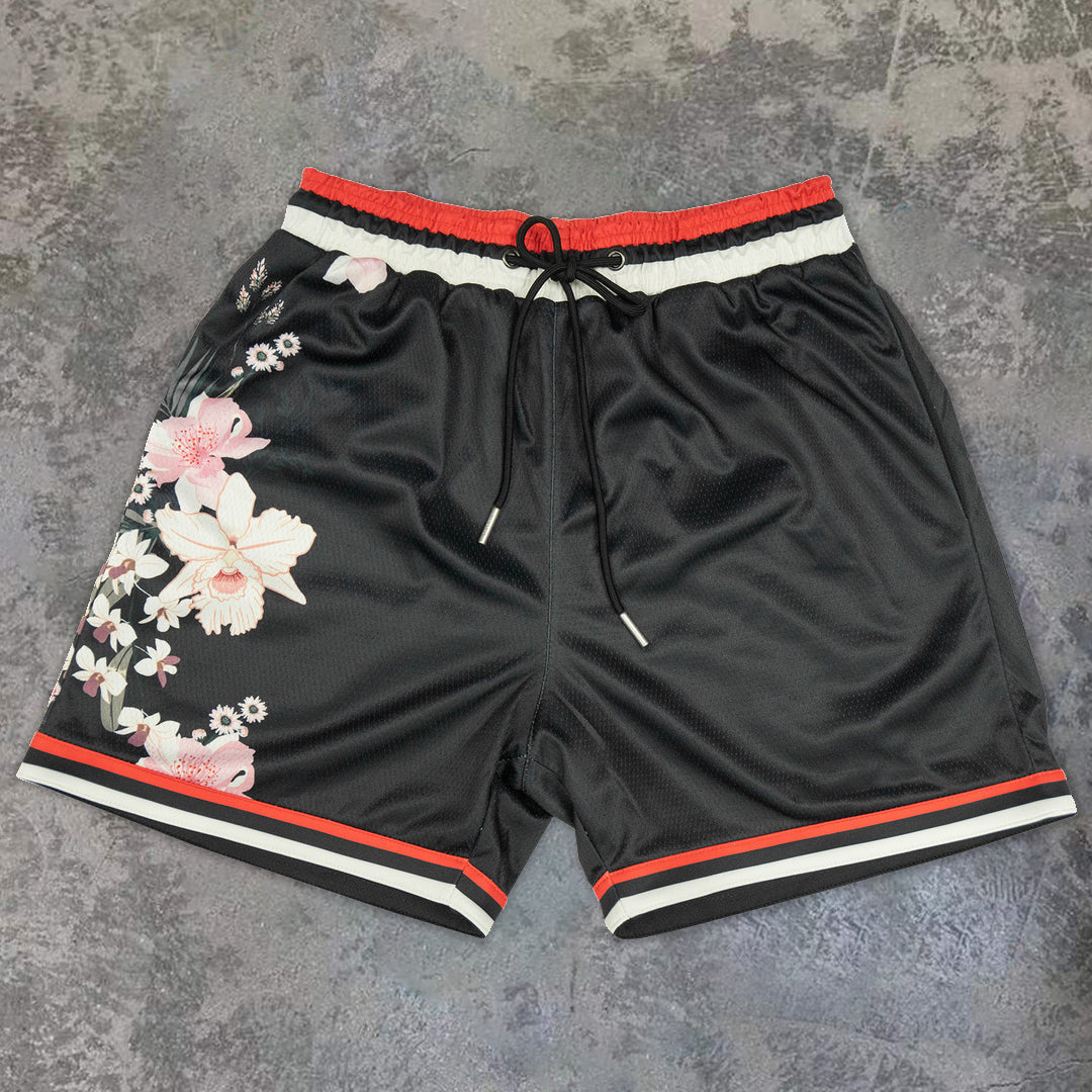 Fashion Retro Street Loose Sports Shorts