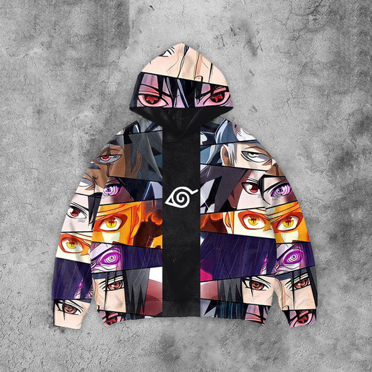 Anime Naruto Pattern Hoodie