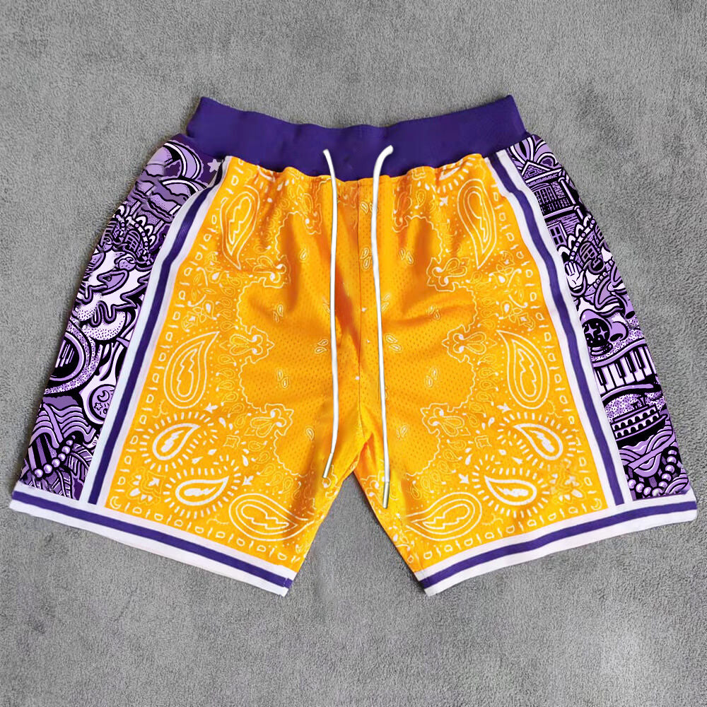 Cashew blossom basketball breathable shorts