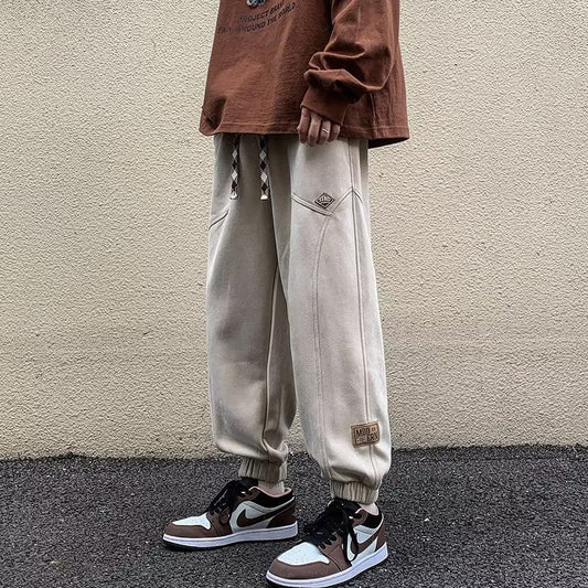 Suede Harem Pants