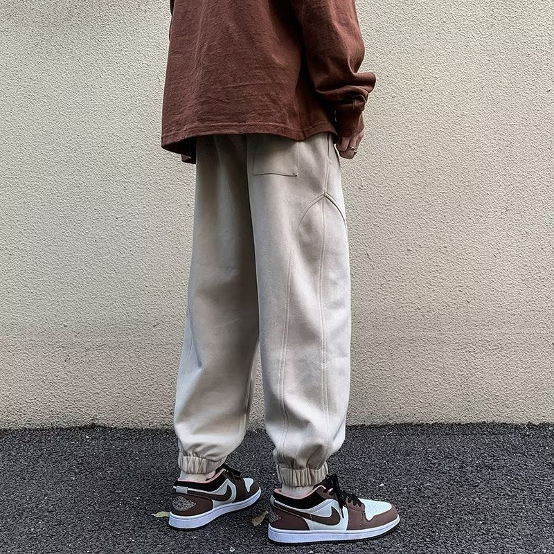 Suede Harem Pants