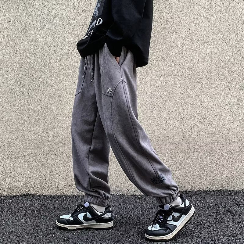 Suede Harem Pants