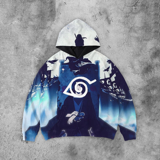 Anime Naruto Pattern Hoodie