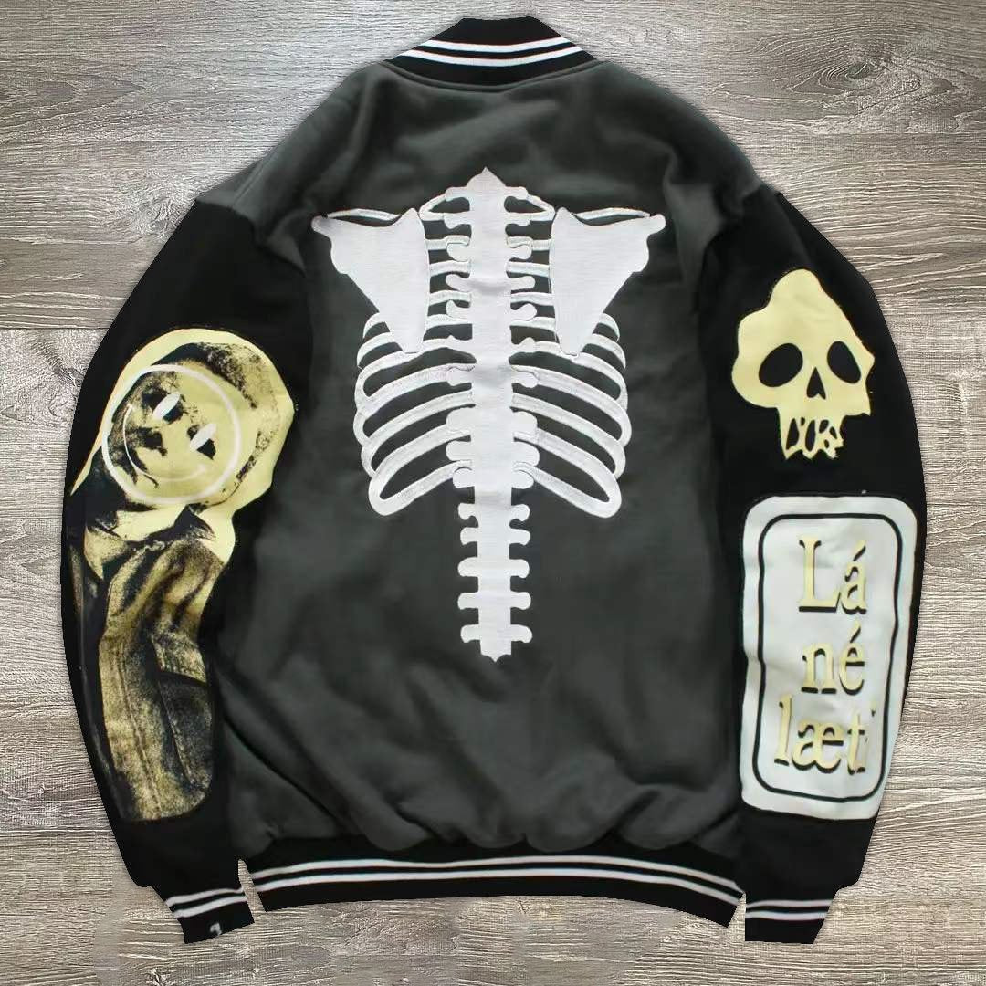 Skull retro street casual jacket