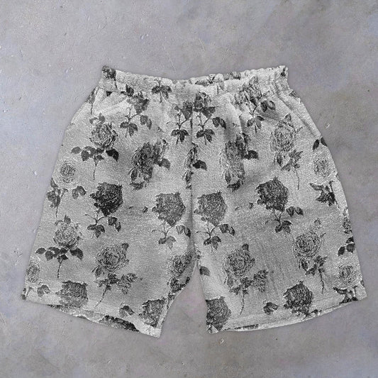 Vintage Rose Fashion Casual Shorts