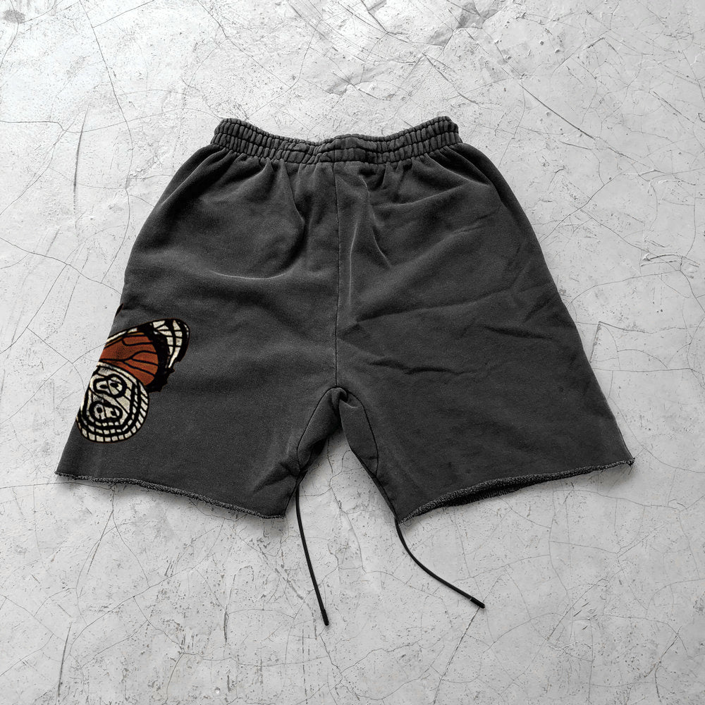 Butterfly Retro Casual Scattered Street Shorts