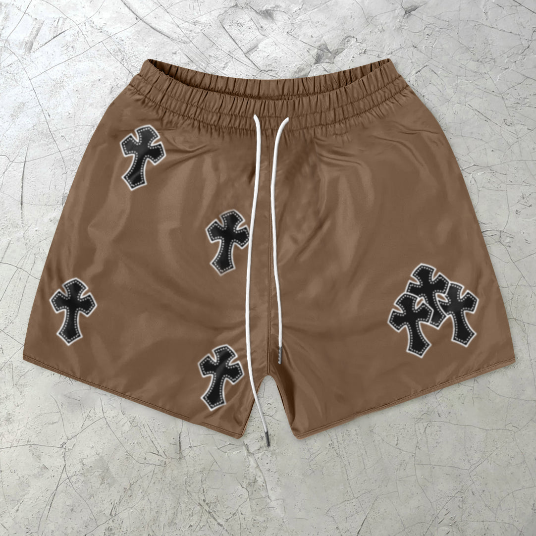 Fashion Retro Tide Brand Cross Street Shorts