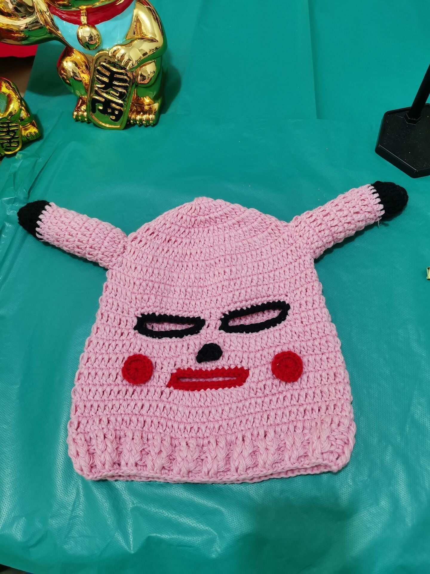 Funny hat funny pickup hood knitting