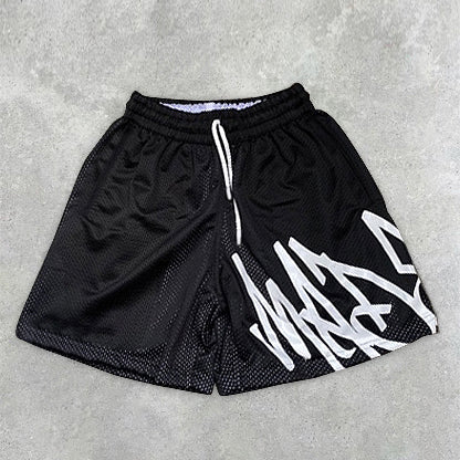 Chic Casual Printed Mesh Shorts