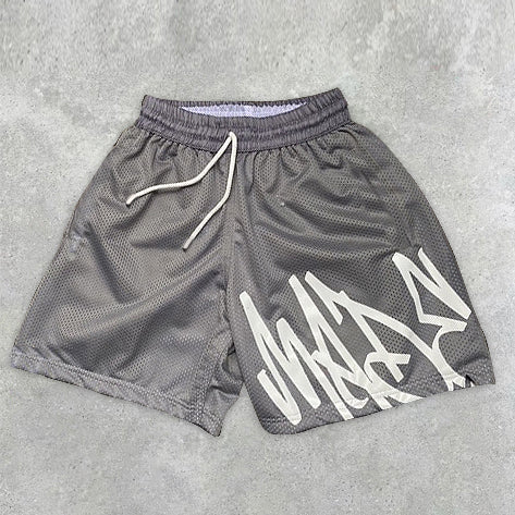 Chic Casual Printed Mesh Shorts