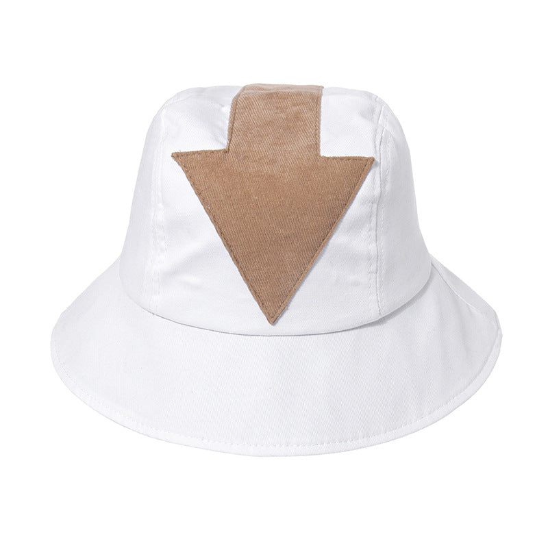 Arrow personality street trend teddy velvet basin warm hat