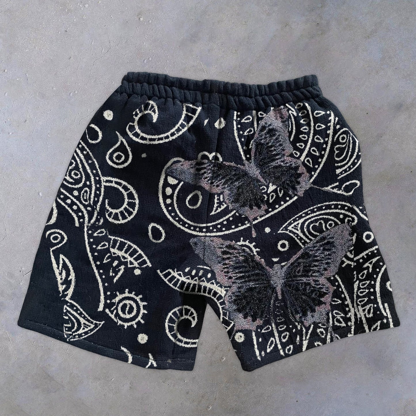 Casual Vintage Cashew Flower Print Shorts