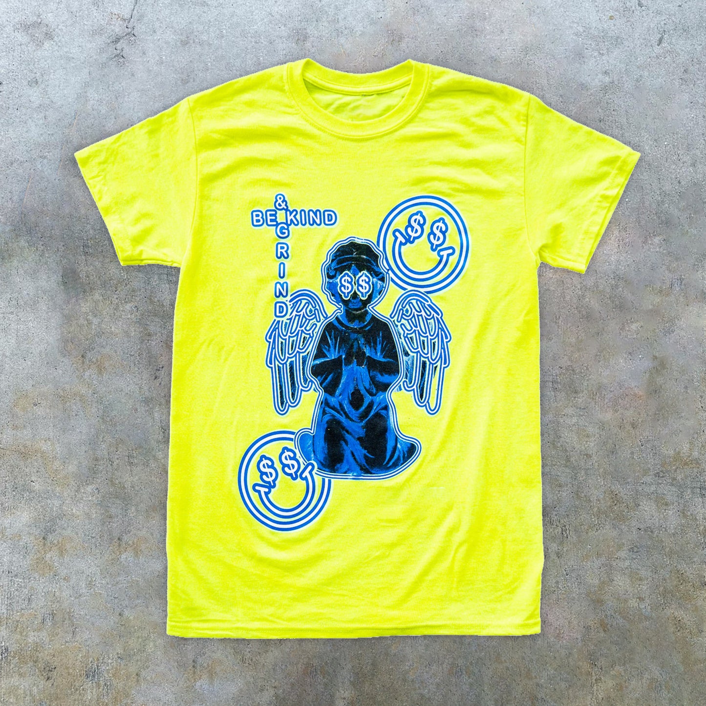 Praying Angel Print Short Sleeve T-Shirt