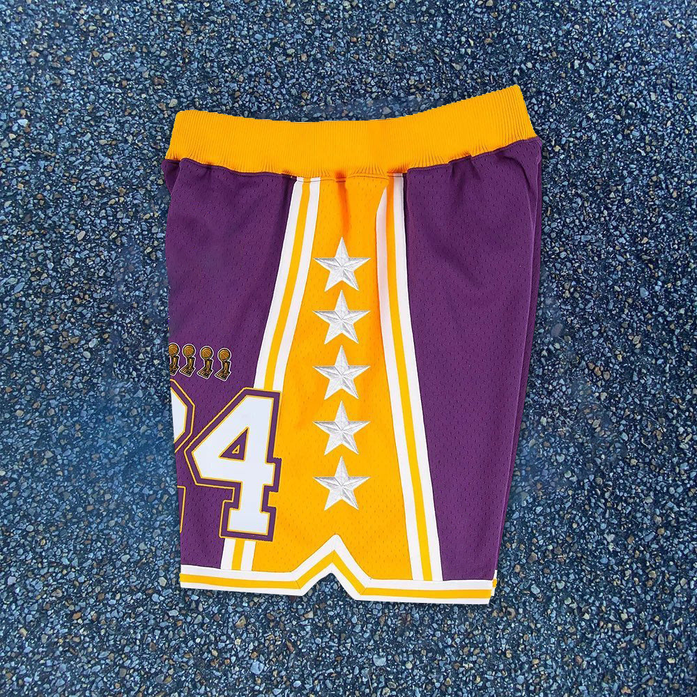 Contrast Panel Street Sports Basketball Shorts