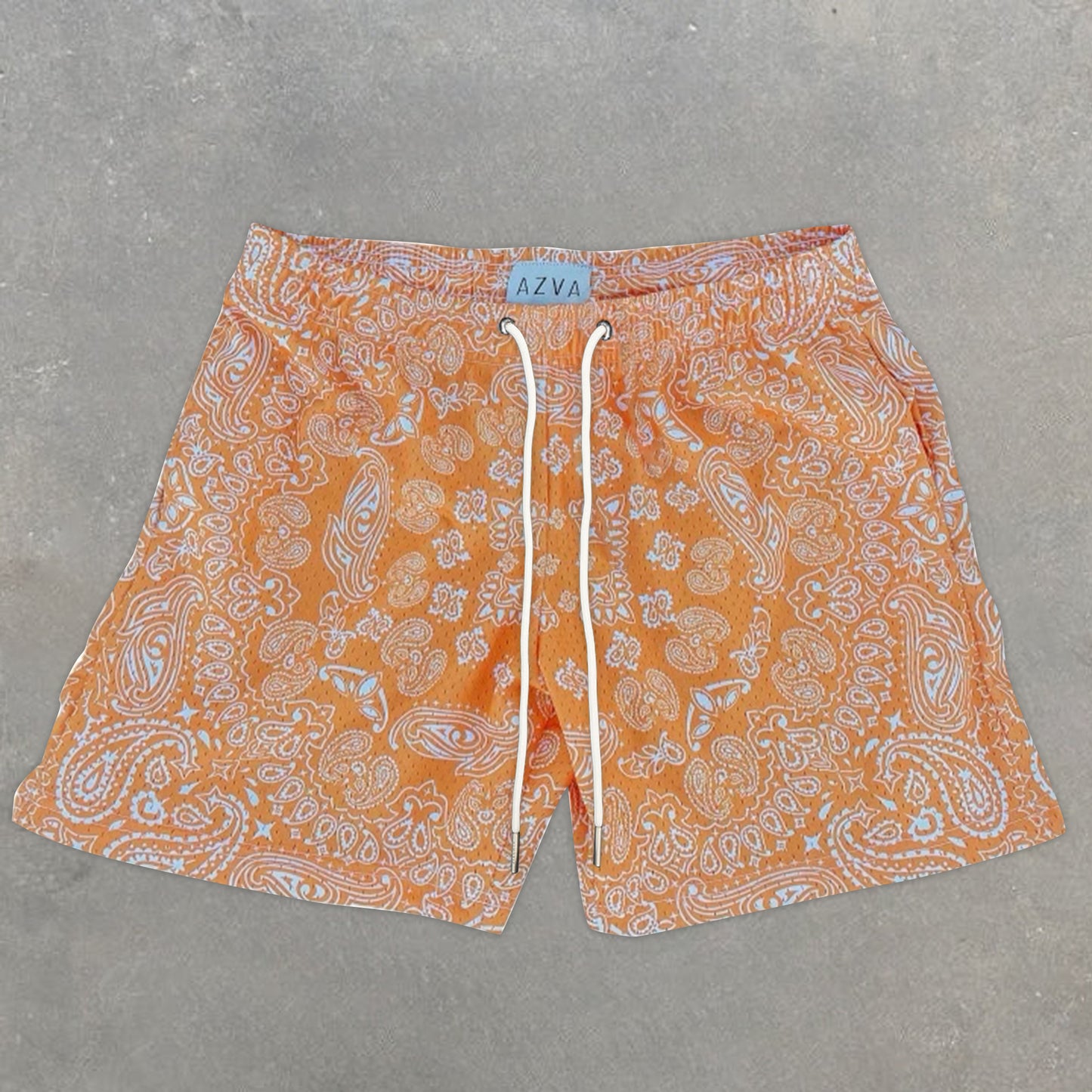 Trendy Paisley Stretch Shorts