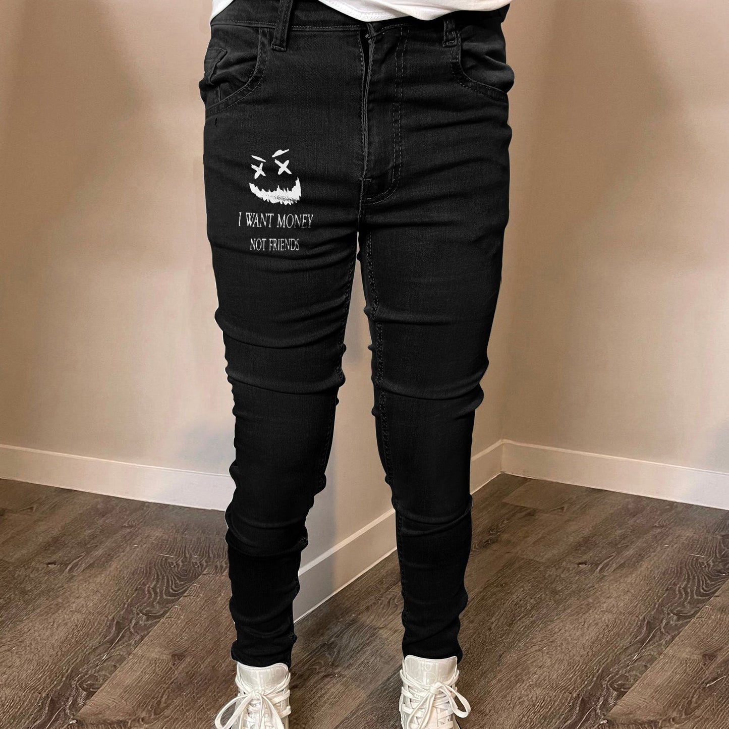 Street Style Slim Trend Versatile Casual Jeans