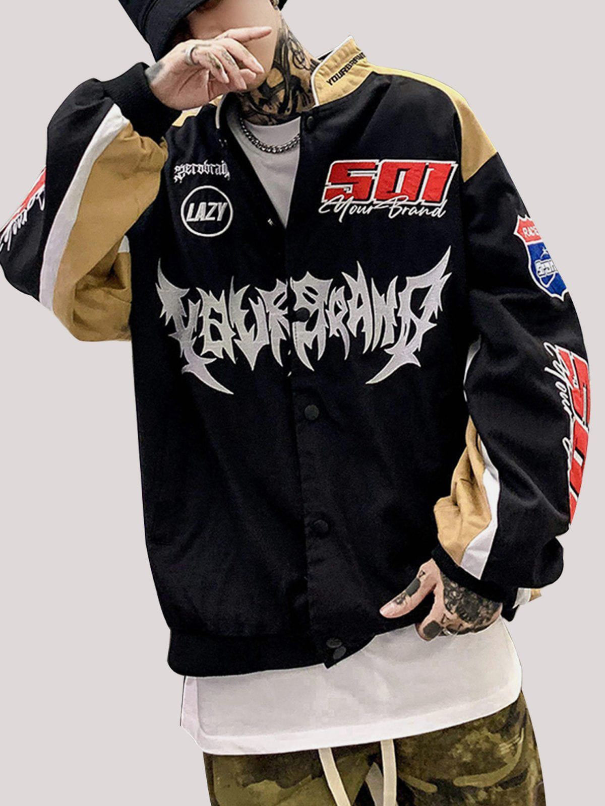 Retro Street Hip Hop Racing Jacket