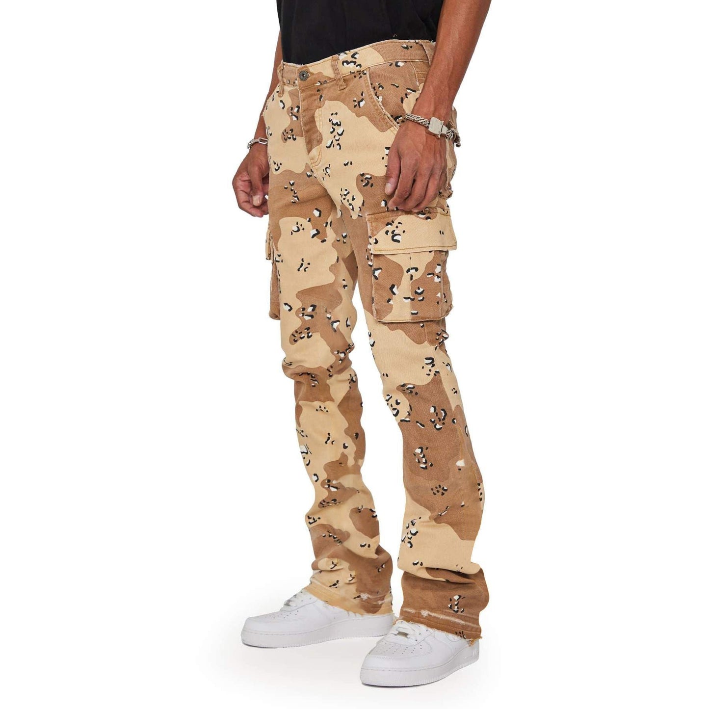 Casual personality street style men's camouflage printed trousers