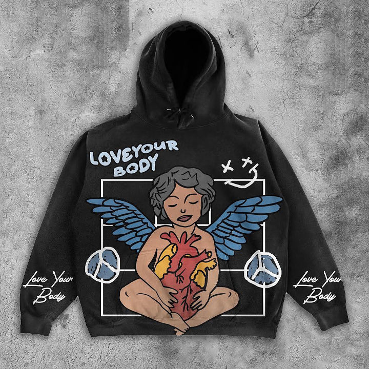 Love Your Body Angel Hoodie