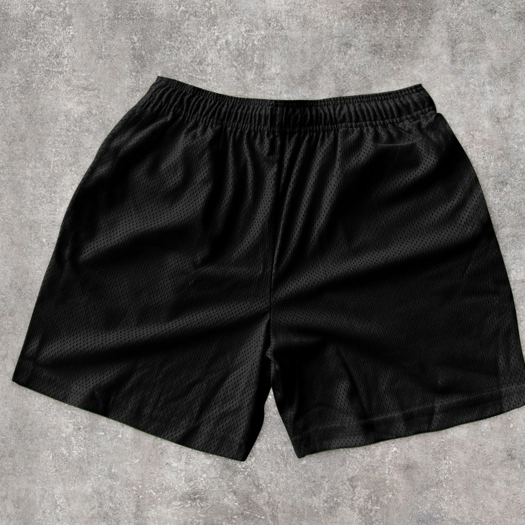 Retro Hip Hop Personality Street Mesh Shorts