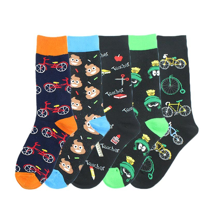 Casual Street Medium Socks Personality Outer Cotton Socks