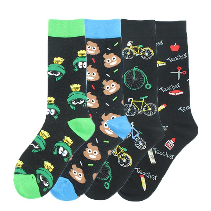 Casual Street Medium Socks Personality Outer Cotton Socks