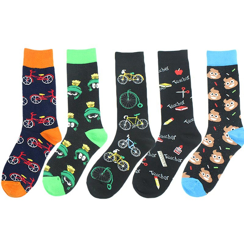 Casual Street Medium Socks Personality Outer Cotton Socks