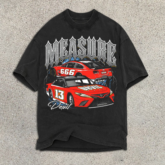 Racing Graphic Print Short Sleeve T-Shirt