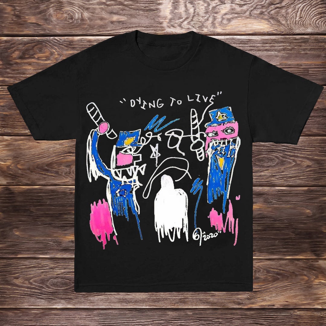 Fun graffiti short sleeve T-shirt