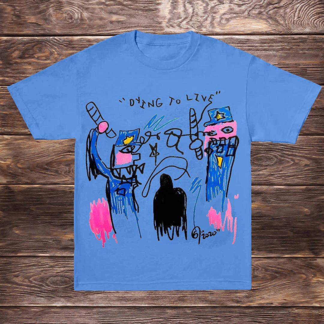 Fun graffiti short sleeve T-shirt