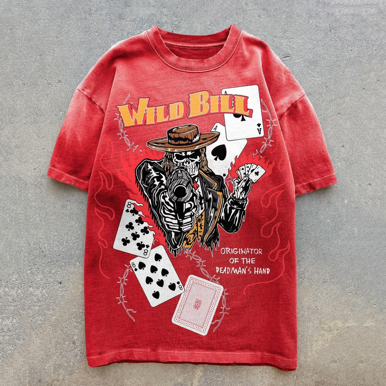 Casual Wild Bill Playing Card T-Shirt