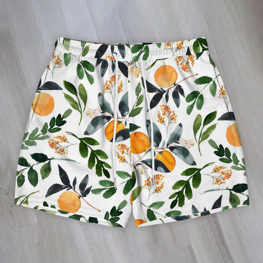 Chic casual printed resort shorts