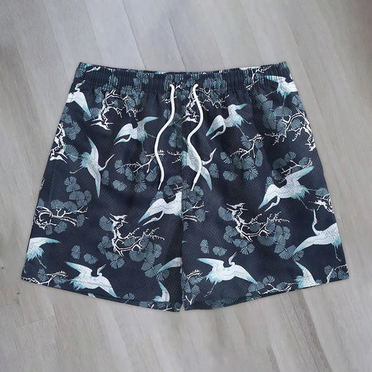 Fashion Retro Print Casual Shorts