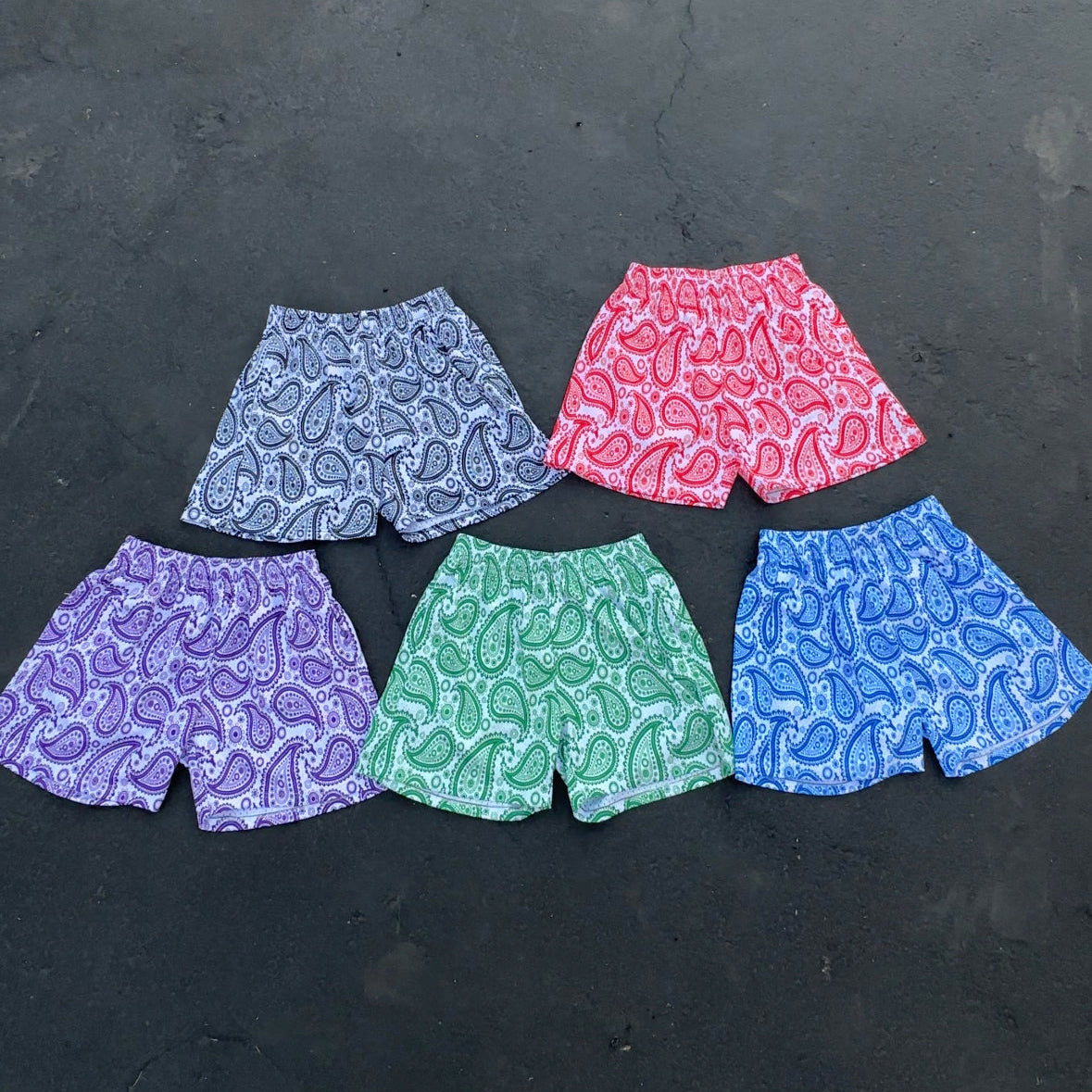 Casual Paisley Print Mesh Shorts