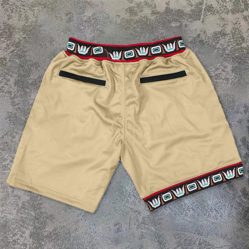 Trend Pattern Casual Retro Street Sports Shorts