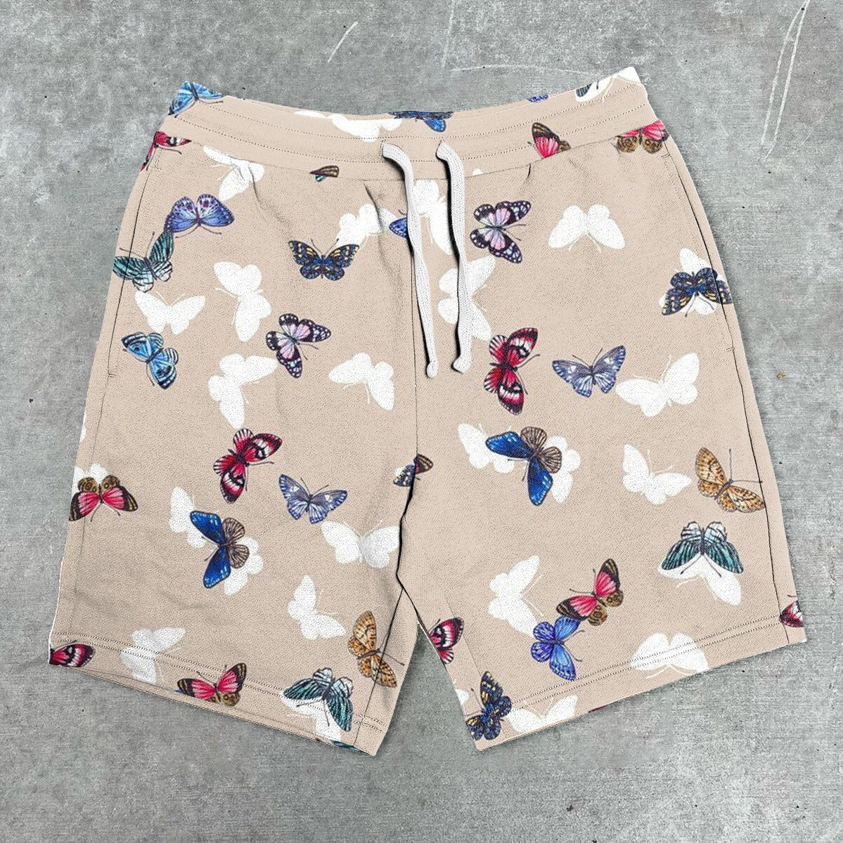 Tide brand retro butterfly street shorts