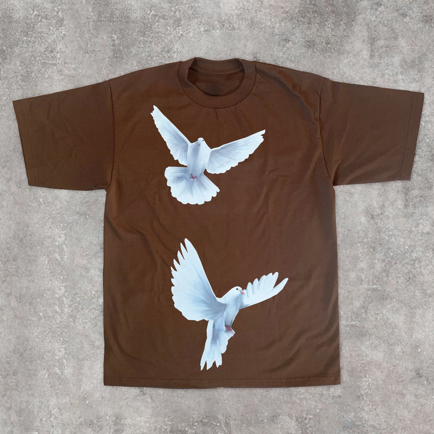 Trendy Print Dove Peace Short Sleeve T-Shirt