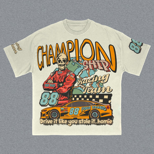 Racing Champion Print Short Sleeve T-Shirt