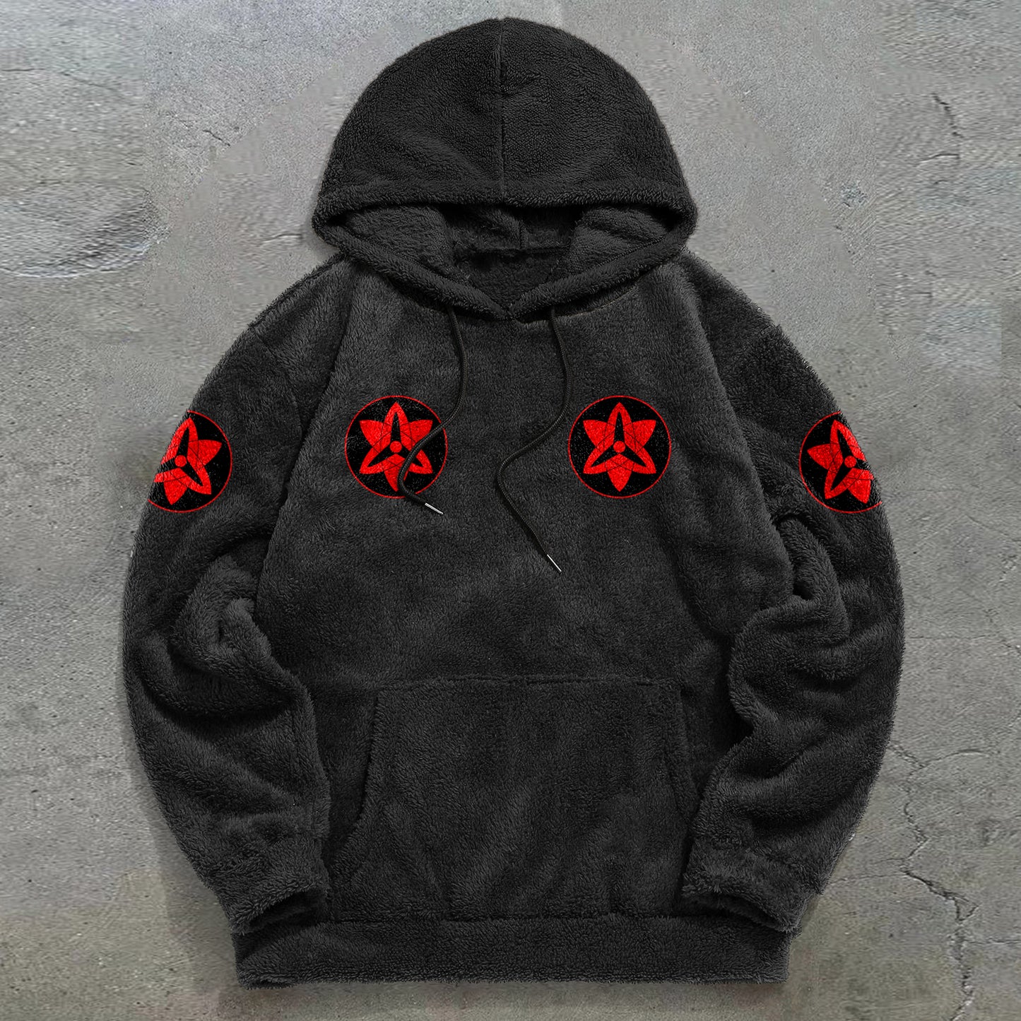 Retro Trendy Hokage Plush Hoodies