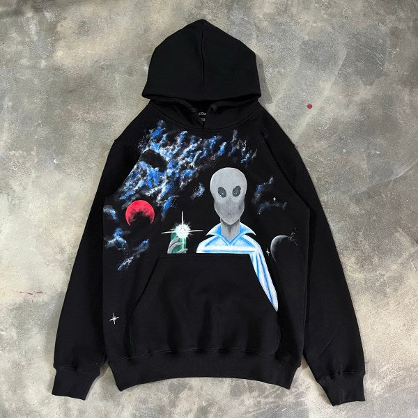 Fashion Academy Print Long Sleeve Hoodie