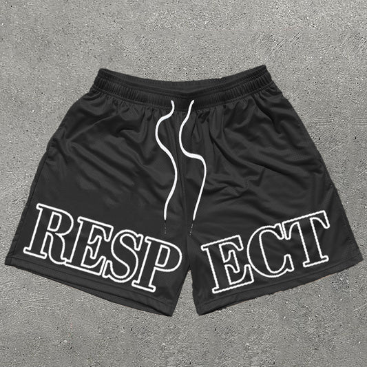 Respect Print Mesh Shorts