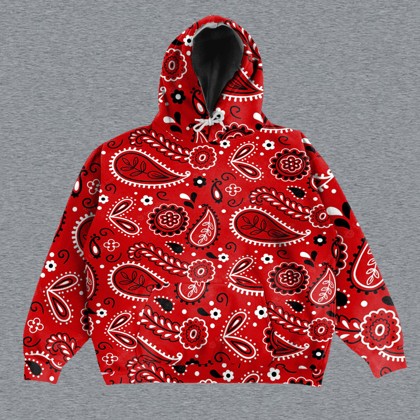 Fashion Print Long Sleeve Hoodie