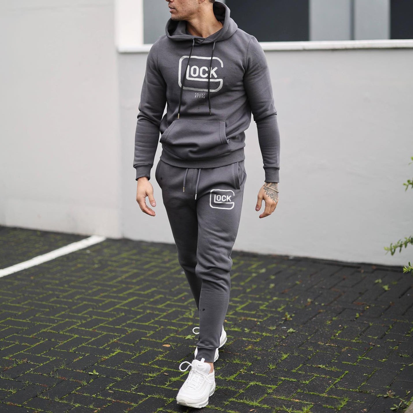 Casual Sporty Fashion Long Sleeve Loose Hooded Sweatshirt Set