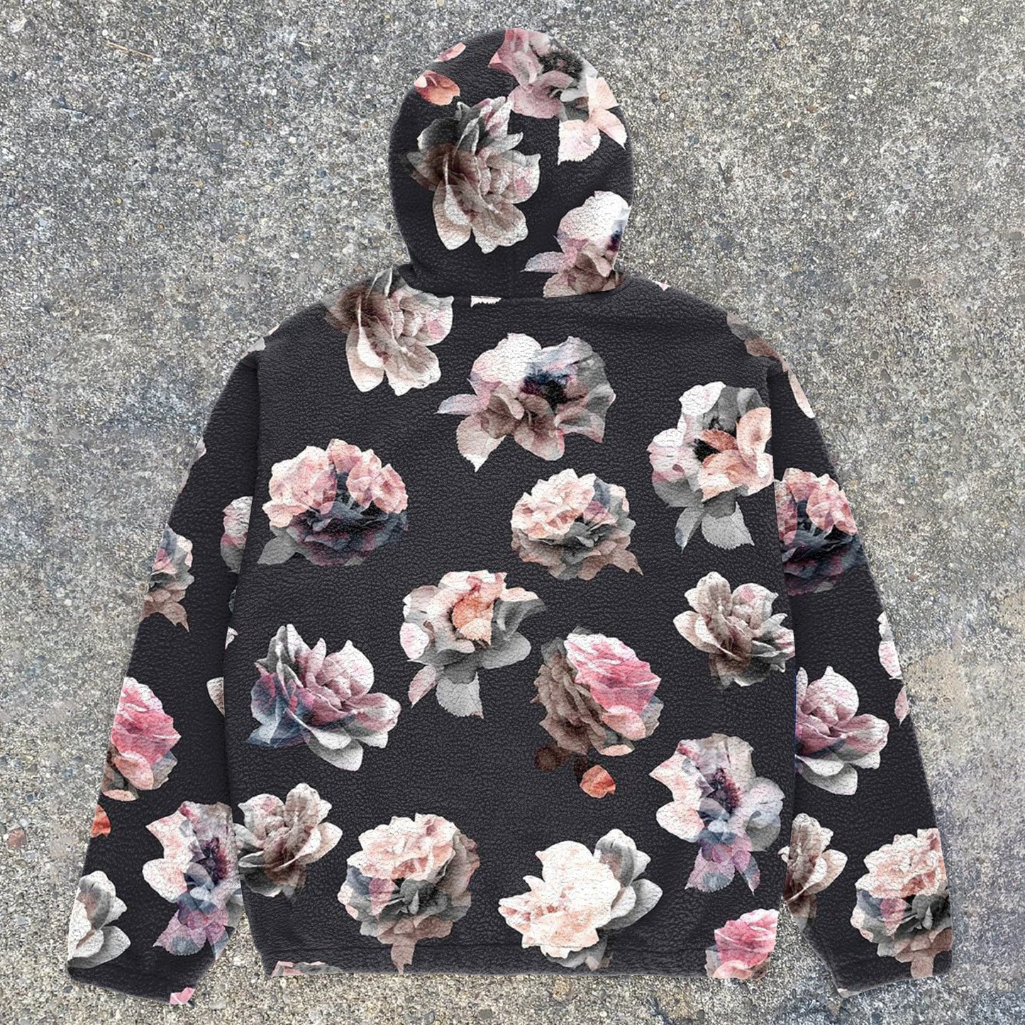 Floral Print Vintage Street Fleece Jackets