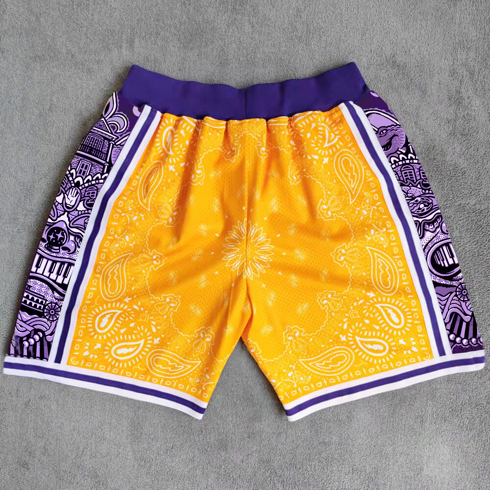 Cashew blossom basketball breathable shorts