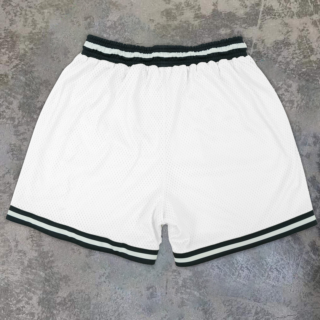 Sakura Pattern Casual Mesh Track Shorts