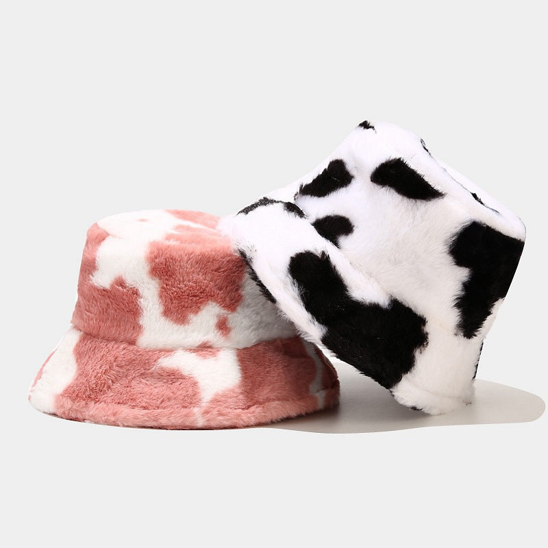 Cow Fashion Plush Thickened Warm Pot Hats