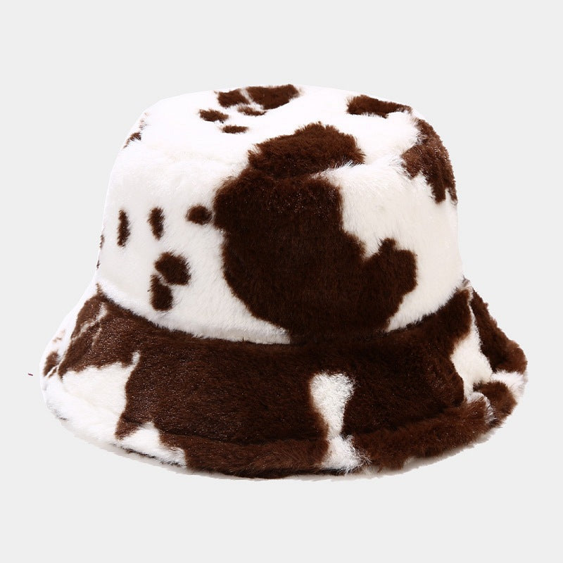 Cow Fashion Plush Thickened Warm Pot Hats