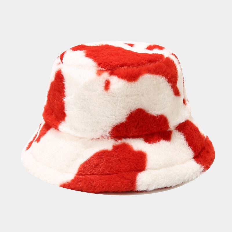 Cow Fashion Plush Thickened Warm Pot Hats