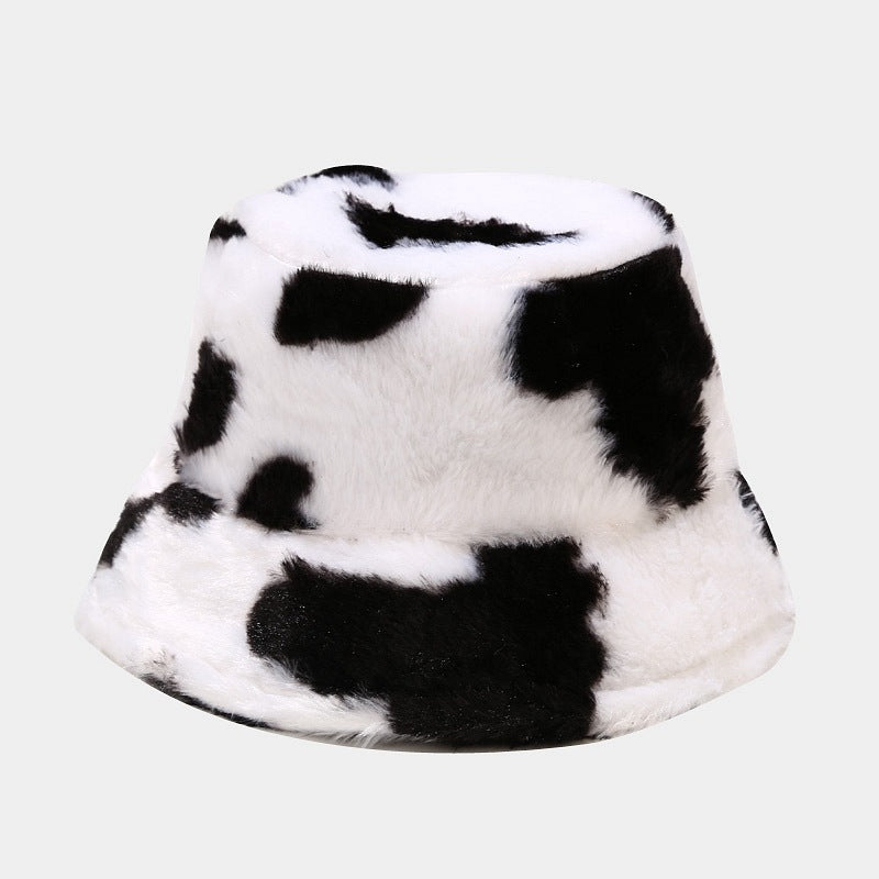 Cow Fashion Plush Thickened Warm Pot Hats